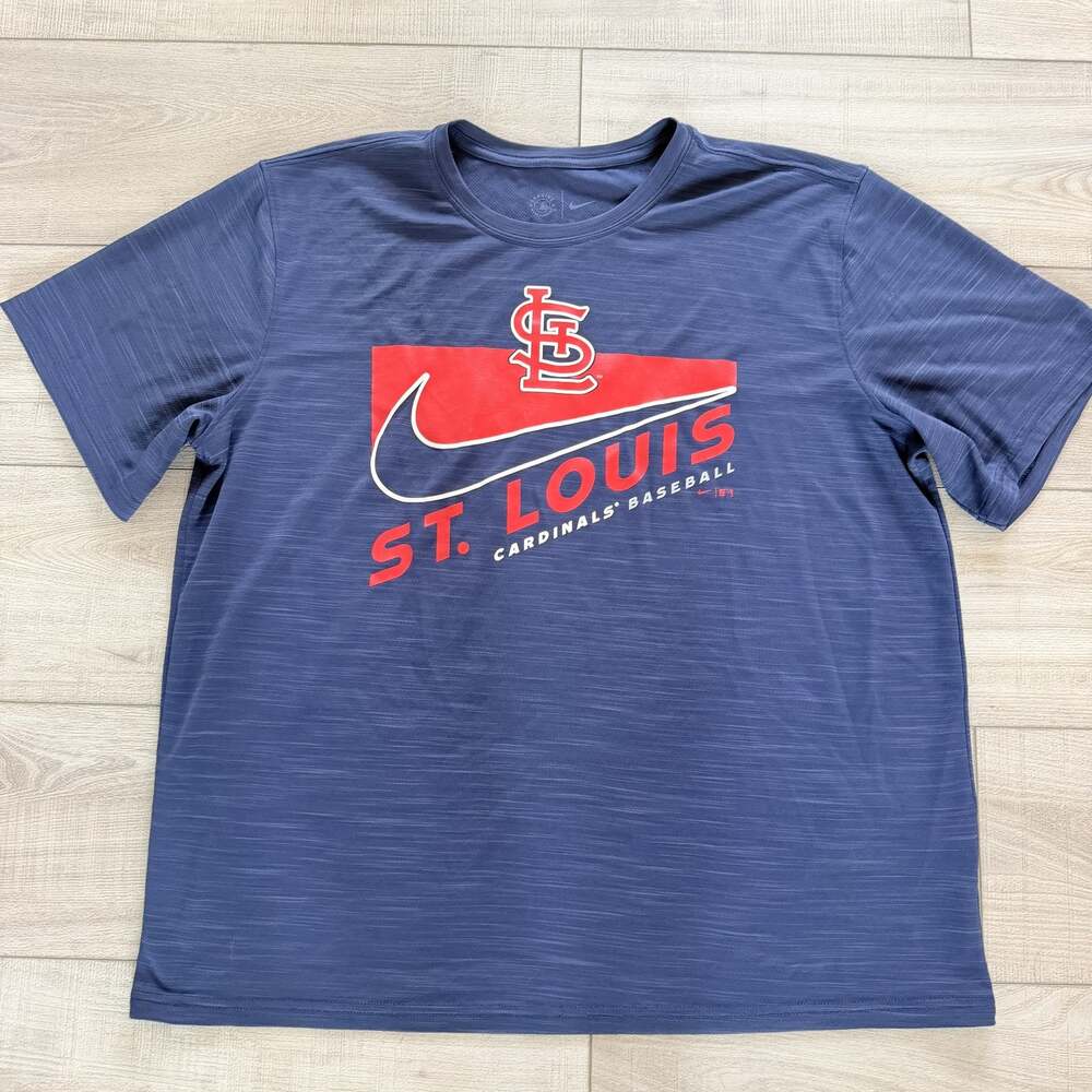 Nike St Louis Cardinals T-Shirt Mens L Navy Blue